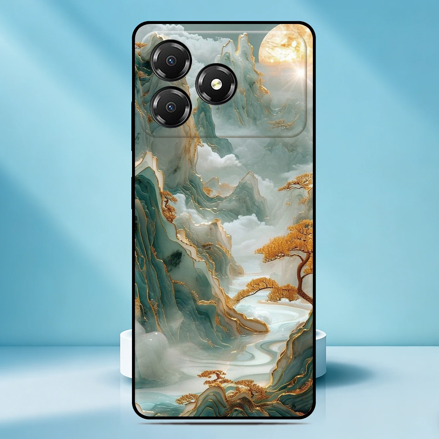 Фото Красивый чехол для телефона с пейзажным рисунком для Alcatel V3 Classic 1B 1S 1SE 3L 1 1C 1X 1V 2019 2021 2022 Vodafone Smart E9, чехол с индивидуальным изображением №3
