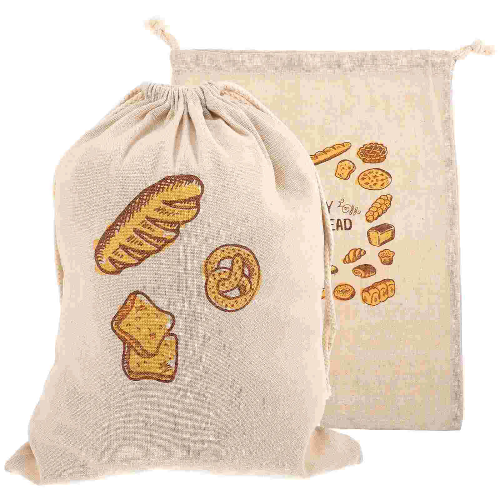 

Bag Drawstring Bread Shopping Produce Linen Reusable Storage Grocery Sachet Vegetable Loaf Cloth Flour Sack Muslin Fruitmuslin‌