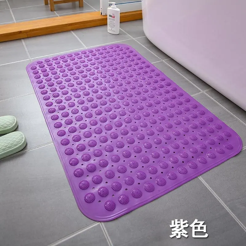 1pcs self priming silicone bathroom mats pvc rectangle bath artifact foot massage cushion sole non slip shower room carpet free global shipping