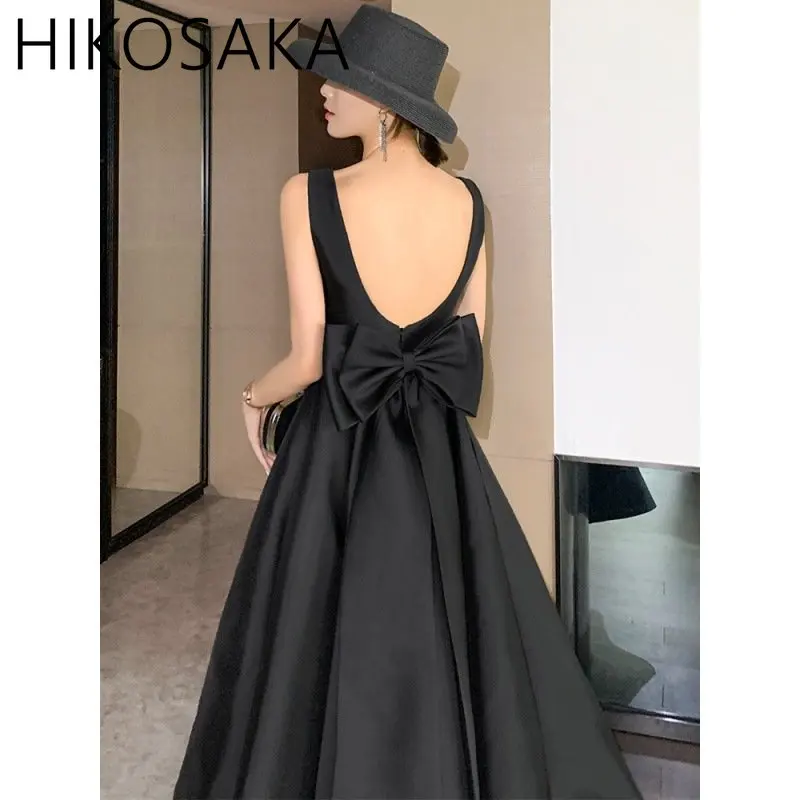 

Элегантные Короткие вечерние платья, привлекательное атласное платье с открытой спиной для выпускного вечера, женское длинное платье, официальное платье, Новинка лета 2023