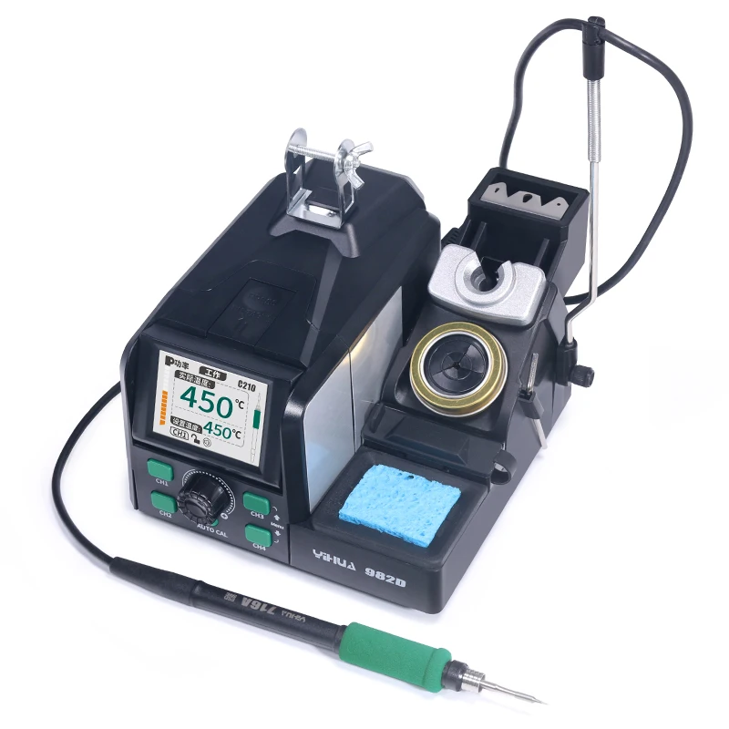 Yihua 982D Repaid Нагревательная пайка Staion Совместимая ручка паяльника C210/C245