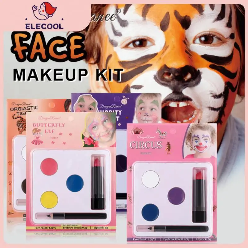 

Children's Face Body Painting Oil Palette Set Safe Kids Paint Art Waterproof Drawing Pigments Fancy Dress Halloween Party Makeup