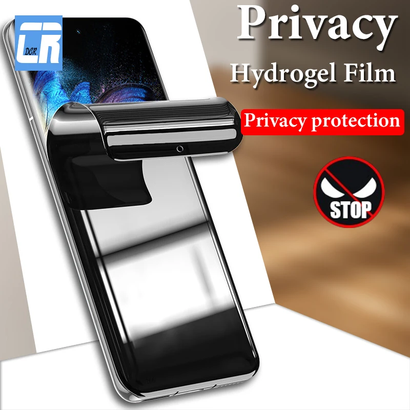 

800D Privacy Full Curved Hydrogel Film for Vivo X80 X70 X60 X50 Pro Plus IQOO 5 8 9 Pro Screen Protector Vivo X Note NEX 3S Film