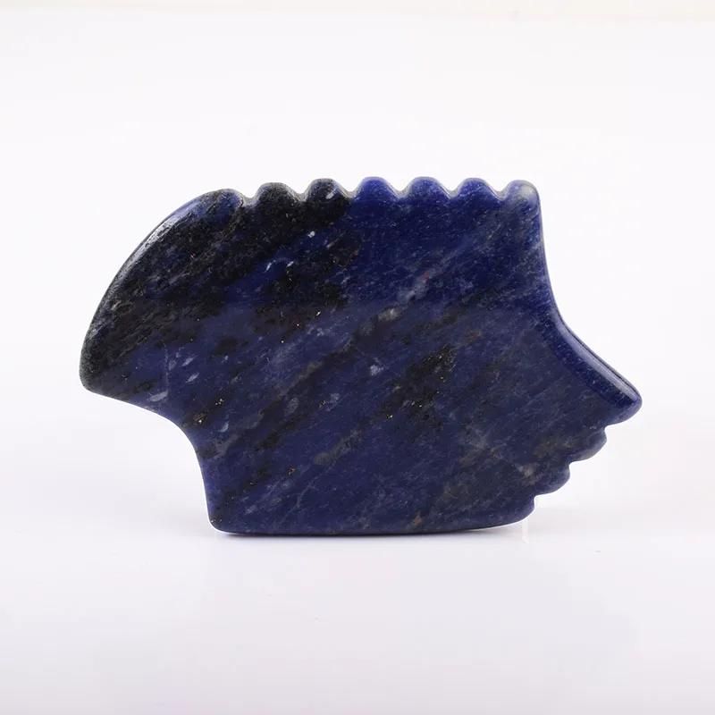 

Средство для красоты Sodalite, натуральный камень, пилообразный спа, акупунктура, нефрит, гуаша, лечебные инструменты для ухода за здоровьем