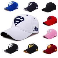 dc anime figure superman logo cotton embroidered dome baseball cap peaked cap youth adult size adjustable birthday gifts