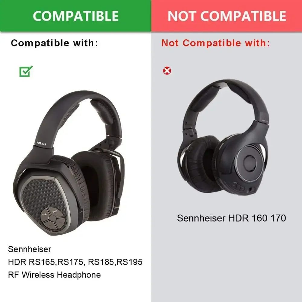 Фото Амбушюры для наушников Sennheiser RS HDR 165 175 185 195, сменная гарнитура для геймеров, мягкий чехол из пены с эффектом памяти №3