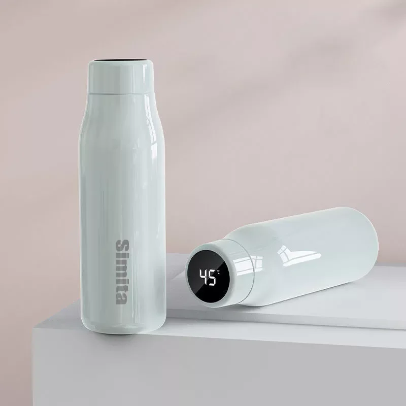 

Creative Smart Insulation Cup Male And Female Student Portable Water Mug Coffee Tea Stainless Steel Temperature Display Vacuum