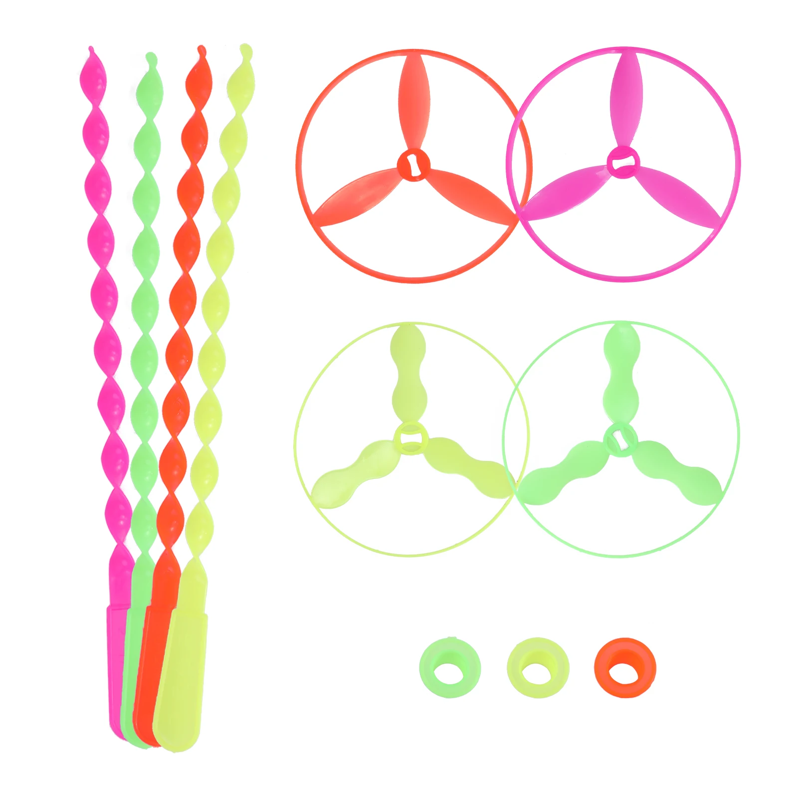 

40set/bag Plastic Dragonfly Assortment Mini Whirl A Copter Helicopter Gift Toys Birthday Pinata Fillers for Kids Boy Party Favor