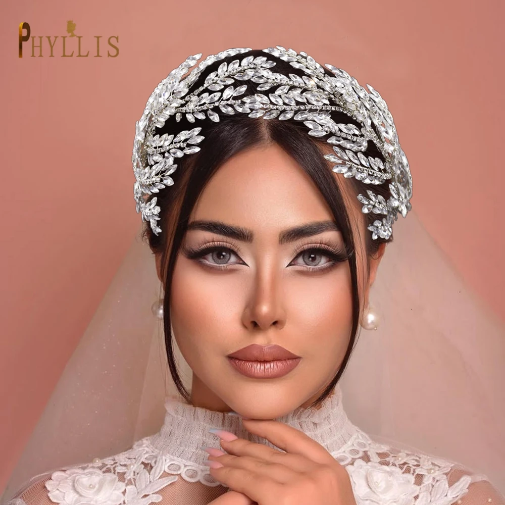 

A437 Luxury Wedding Headband Rhinestone Women Tiara Wedding Accessory Hair Jewelry Bridal Headwear Bride Diamond Headpiece