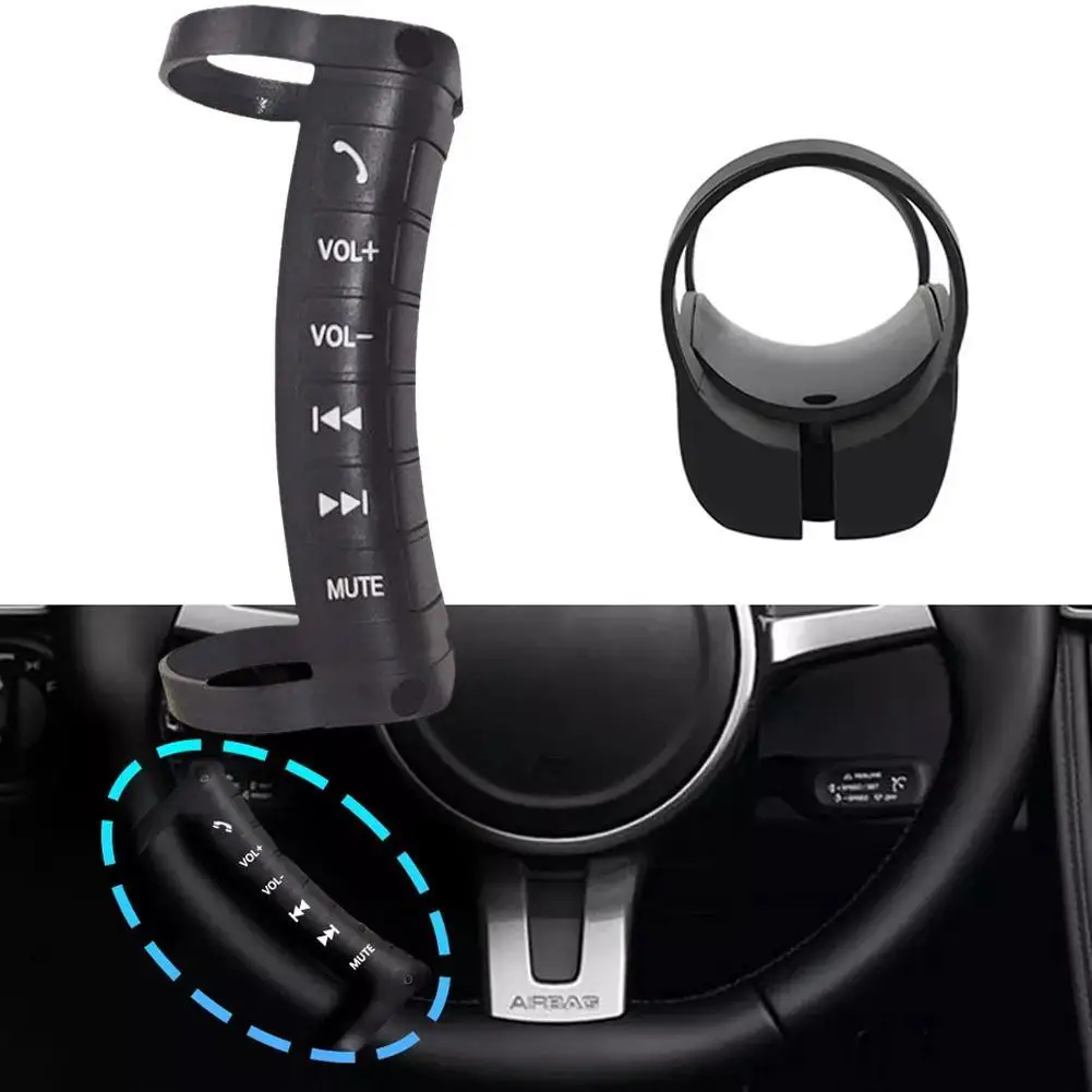 

Car Wireless Steering Wheel Control Used For Pad3 Switching Songs Volume Control Phone Call Radio Multimedia 6 Keys