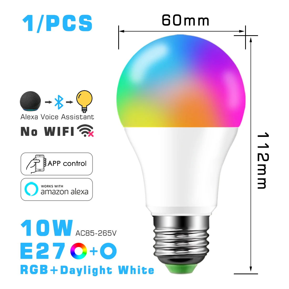 

FLYIDEA Smart LED лампа RGB для Alexa