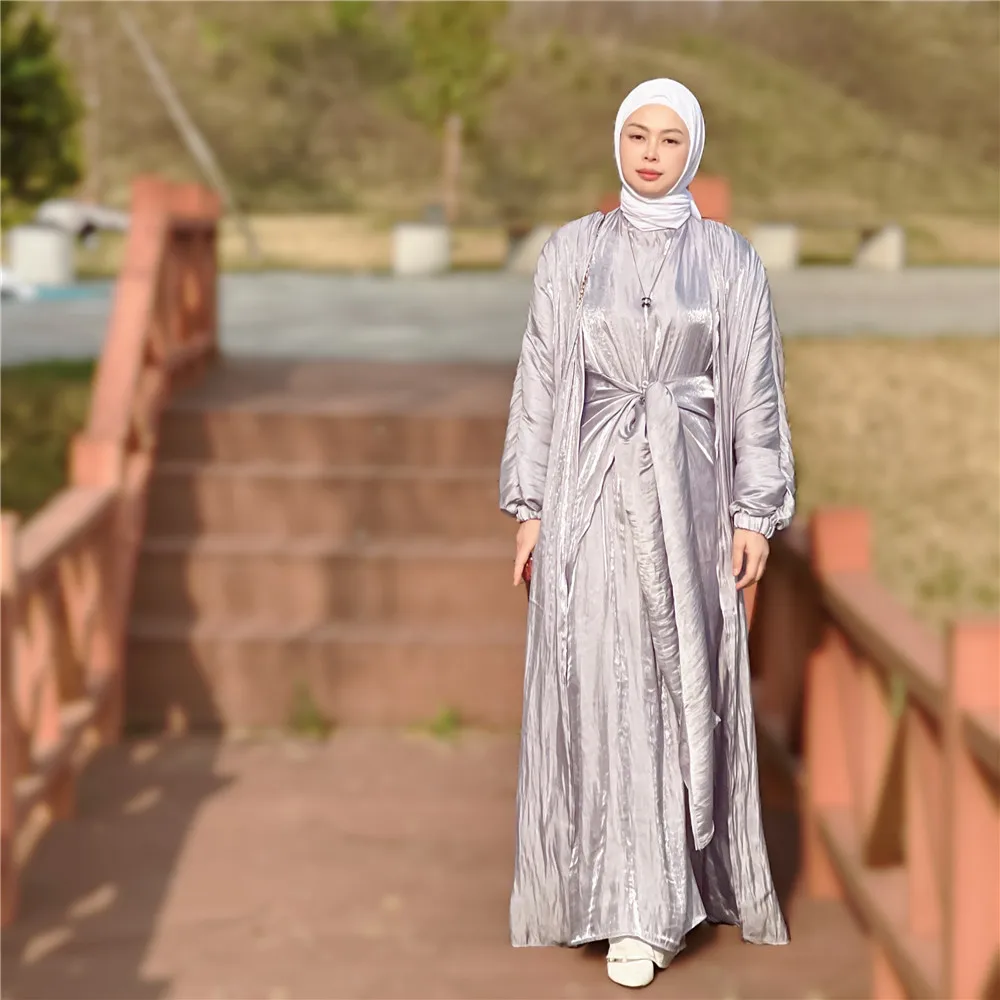 

Ramadan Eid Abaya Kimono Muslim Cardigan Maxi Dress Long Robe Gowns Jubah Dubai Middle East Arab Islamic Musulmane