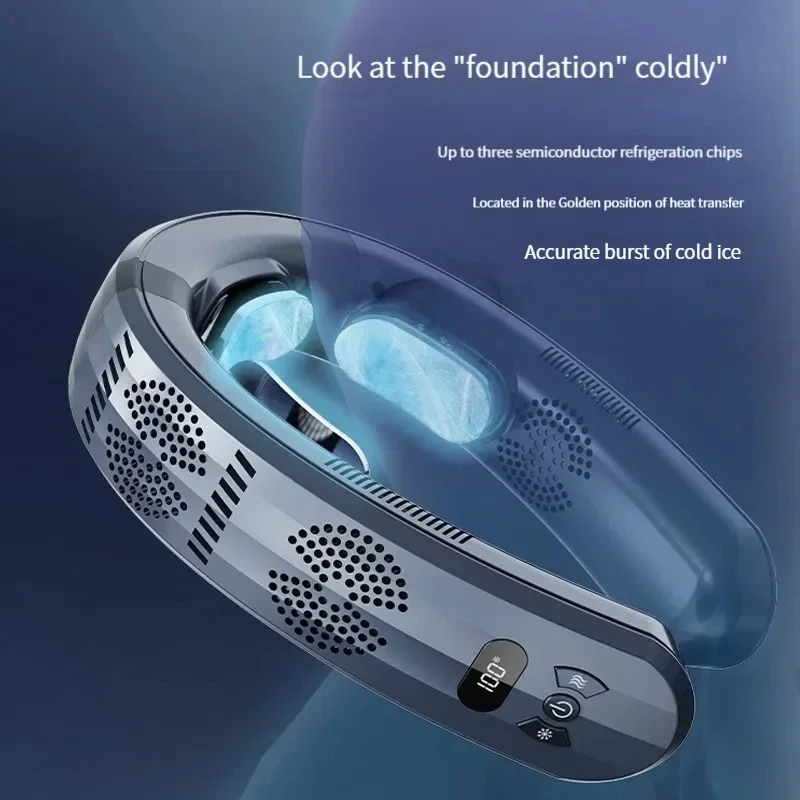 Модный охлаждающий вентилятор Xiaomi полупроводниковый подвесной шейный с USB