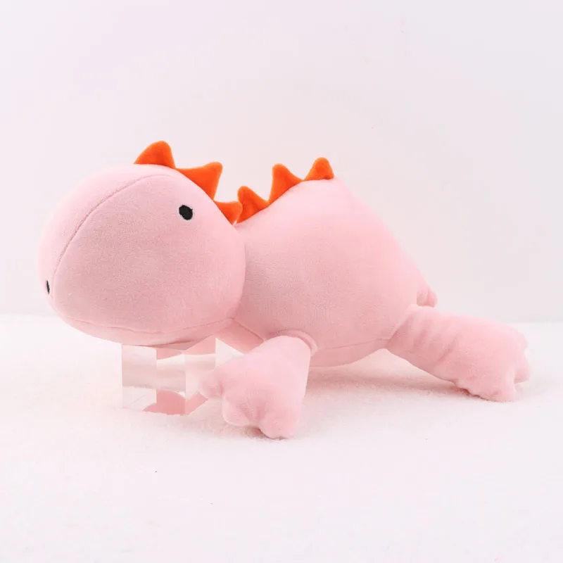 Утяжеленная плюшевая игрушка в виде розового динозавра 38-60 см мягкая подушка