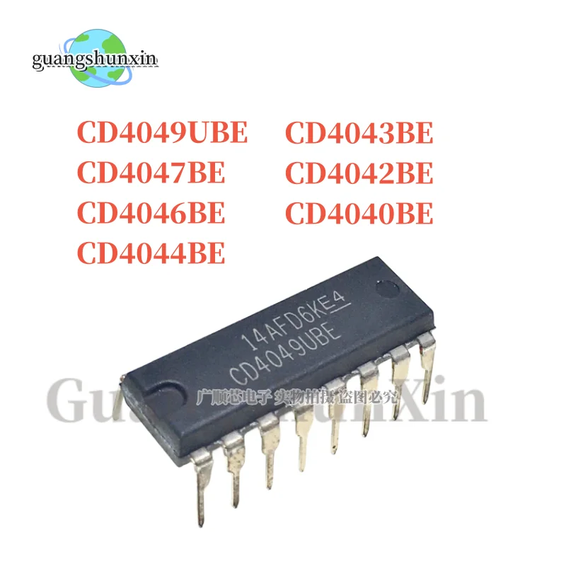 10 шт. CD4049UBE CD4049 DIP CD4049BE DIP-16 CD4047BE CD4047 CD4046BE CD4046 CD4044BE CD4044 CD4043BE CD4042BE CD4040BE CD4020