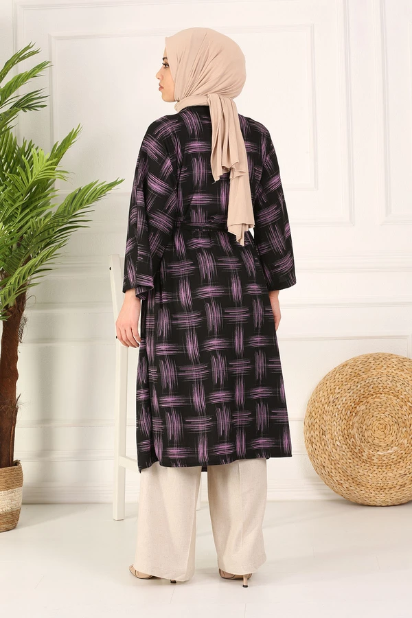 TUGBA outfit for Muslim Women Print Kimono Cardigan İslamic Muslim Turkiye
