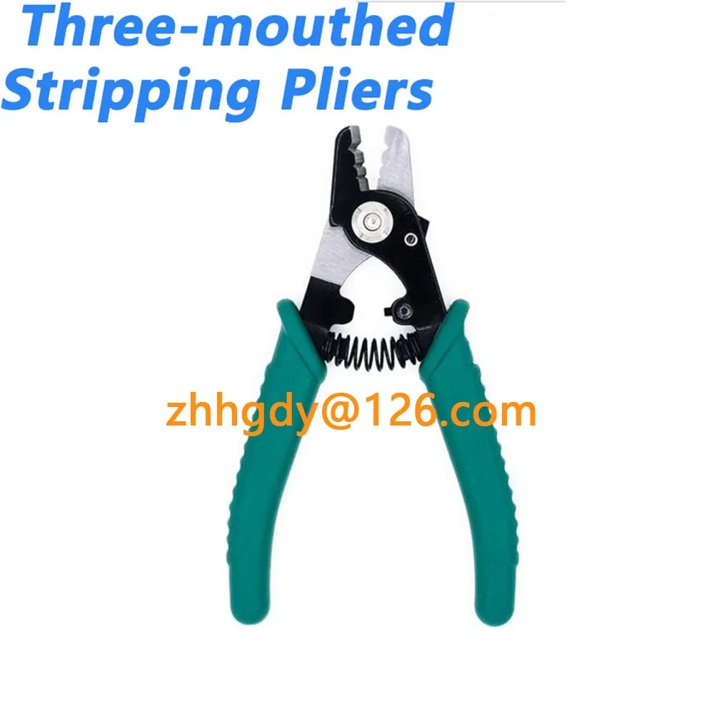 

Proskit 8PK-326 fiber stripping pliers three-mouthed Miller pliers double-mouthed stripping coating stripping pliers