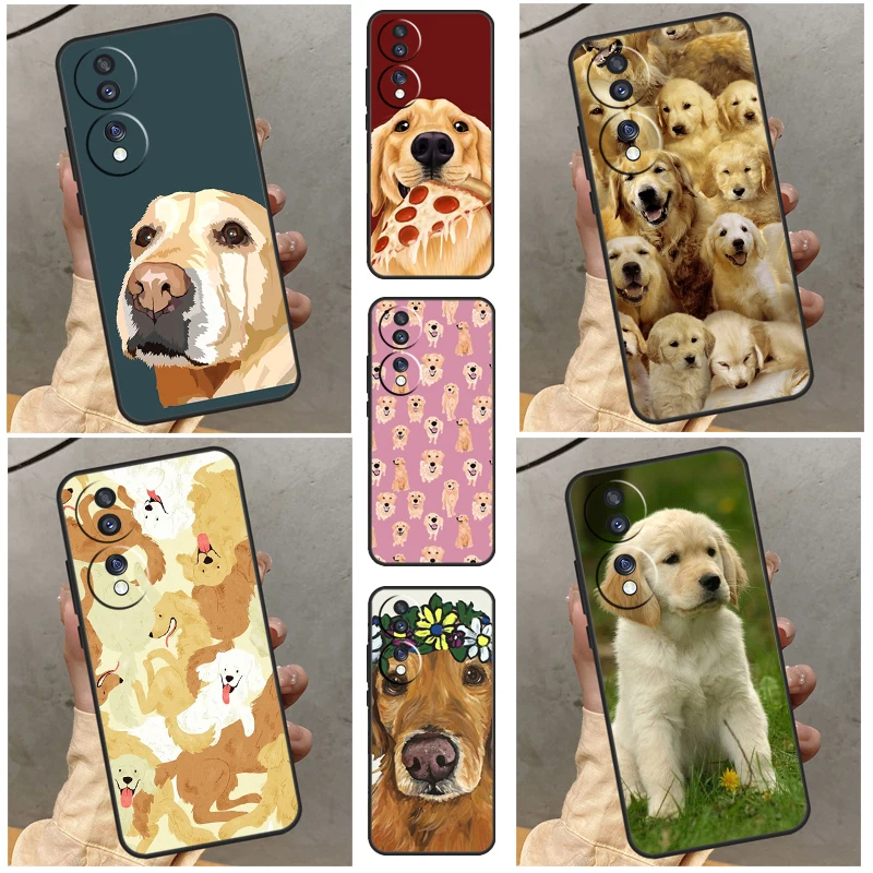 

Golden Retriever Dog Case For Huawei P30 Pro P50 P20 P40 Lite P Smart 2019 Nova 5T Honor 50 70 X7 X8 X9 Cover