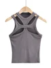 Girls New Knitted Round Neck Short-sleeved Summer Sexy Vest on The Chest 5