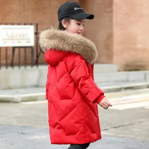 New Warm kids Winter Parka Outerwear Teenager Outfit Children Clothing Faux Fur Coat Girls Snowsuit  in USA (United States)