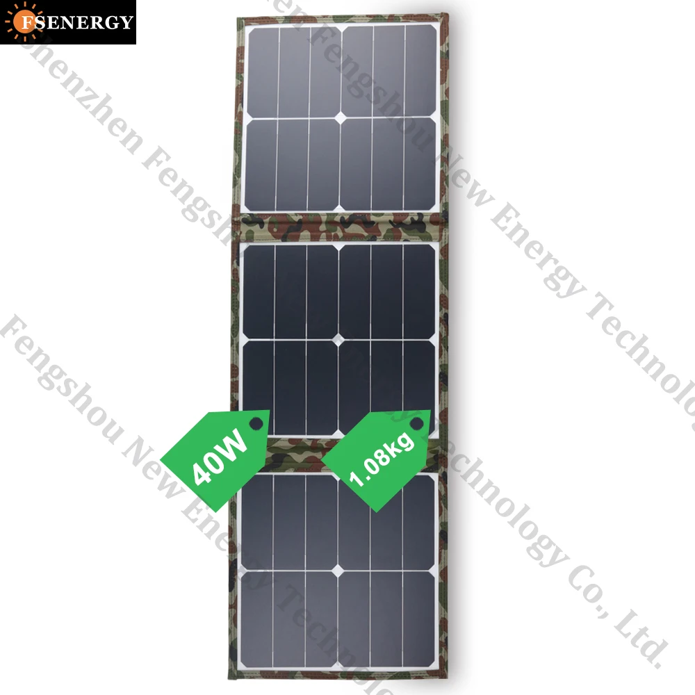 Портативные солнечные панели для дома на открытом воздухе 40 Вт 60 80 100