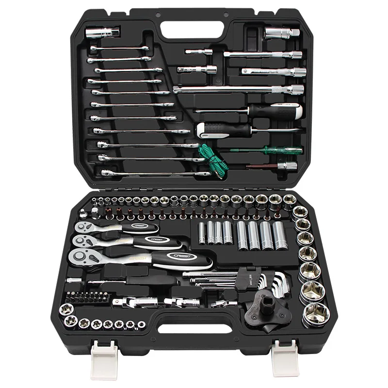

Auto Repair Toolbox Set Auto Repair Repair Car Socket Wrench Multi-function Casing Head Combination Kit Metal Decorative Plate