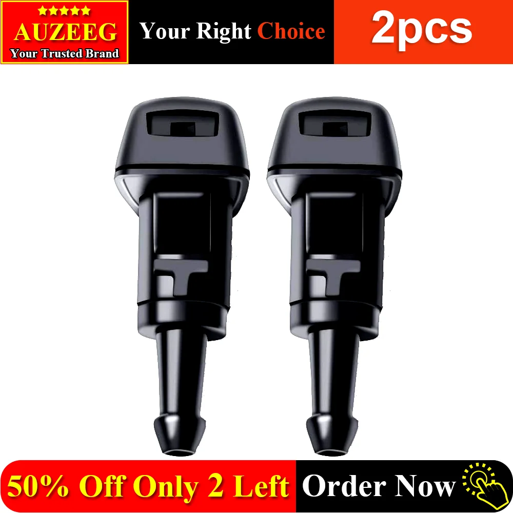 

2 Pack Front Windshield Washer Nozzles,Replacement for Chrysler, Dodge, Jeep, Ram - Replaces OEM #: 4805742AB Spray Jet Kit