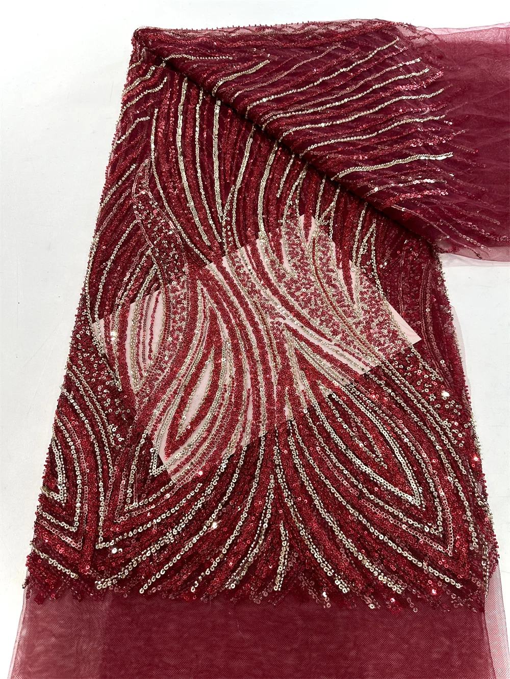 Африканская кружевная ткань для жениха 2024 высокое качество 5 ярдов с бисером