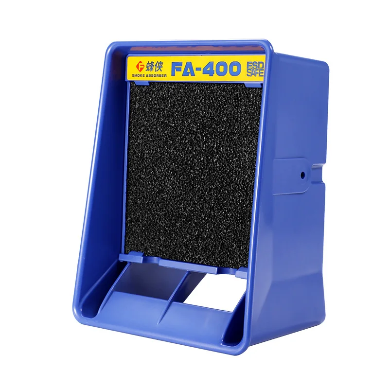 

FA-400 Solder iron Smoke Absorber ESD Fume Extractor Smoking Instrument Exhuast Fanwith 10pc free Activated Carbon Filter Sponge