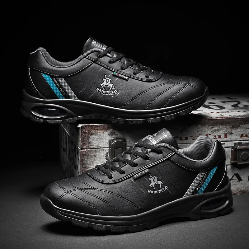 48 Plus Size Running Shoes Summer 2022 Men Outdoor Breathable Sports Leather Shoes Non-slip Lace-up Male Sneakers Fitness Shoes