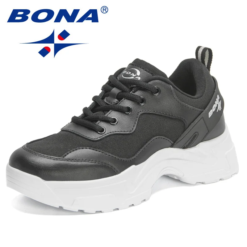 

Кроссовки BONA женские на платформе, повседневная обувь для отдыха, брендовые люксовые прогулочные кеды, 2022