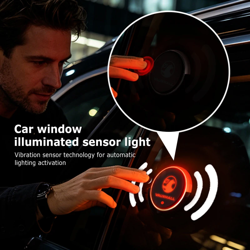Фото Беспроводная USB LED-подсветка для треугольных окон автомобилей Vauxhall: VXR8, Astra, Zafira, Vectra, Tigra, Corsa D, G, J, H №1