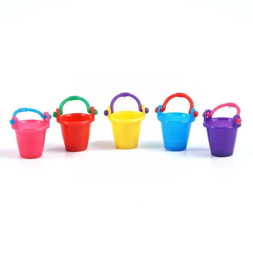 

5pcs Diy Mini Buckets Ornaments House 1:12 House Simulation For House Accessories Toy House Decoration X5l7