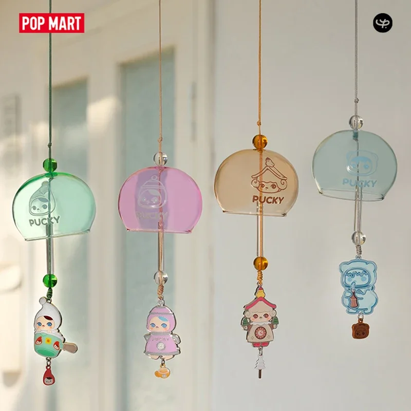 Фото POP MART PUCKY Home Time Series Wind Chime Hangings Blind Box Mystery Box Kawaii Surprise Bag Аниме-фигурка, украшение, подарок №3