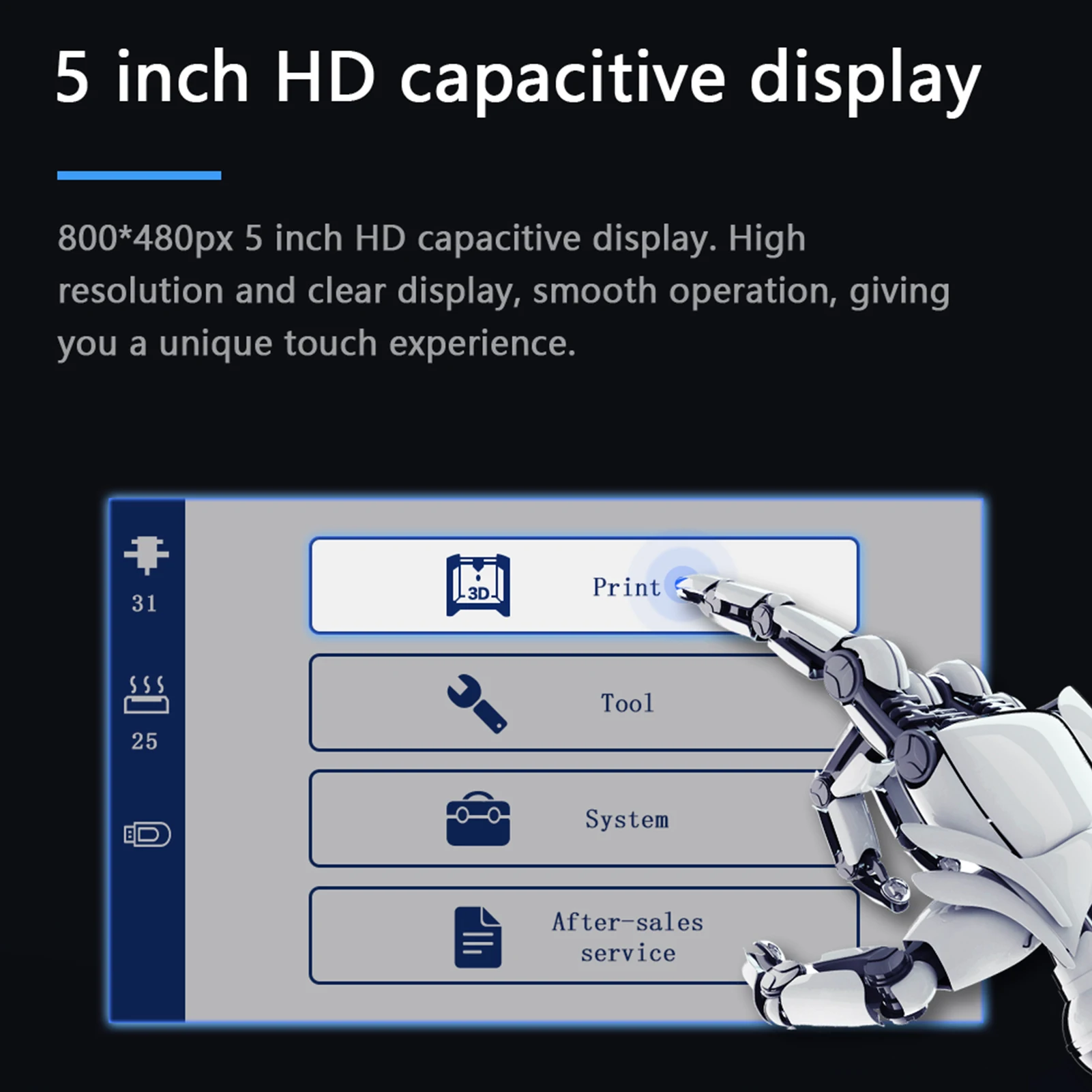 QIDI TECH X-CF-Pro 3D принтер Настольный Интеллектуальный промышленный класс с 5-дюймовым