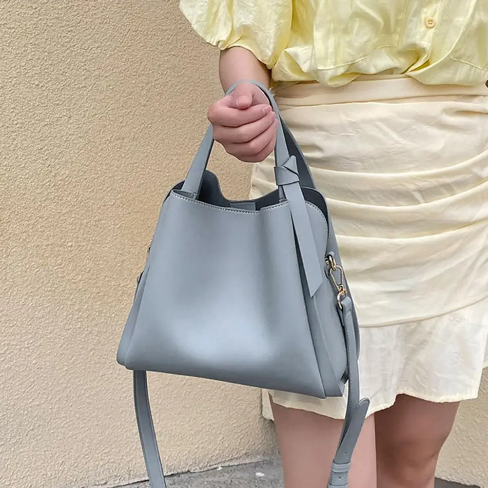 

Faux Leather Handbag Stylish Faux Leather Women's Handbags with Detachable Straps Large Capacity for Casual Outings Toting