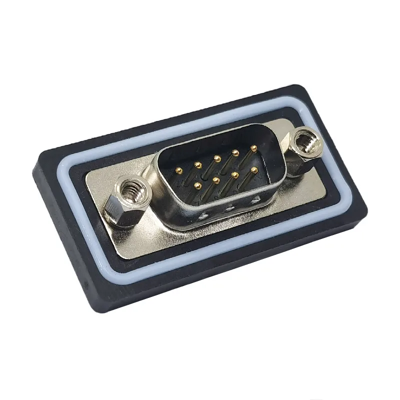 

Разъем DB9 DB15 D-SUB 9-контактный 15-контактный водонепроницаемый разъем IP68 RS232 485 Разъем для пайки D-типа Латунь Позолота 3U