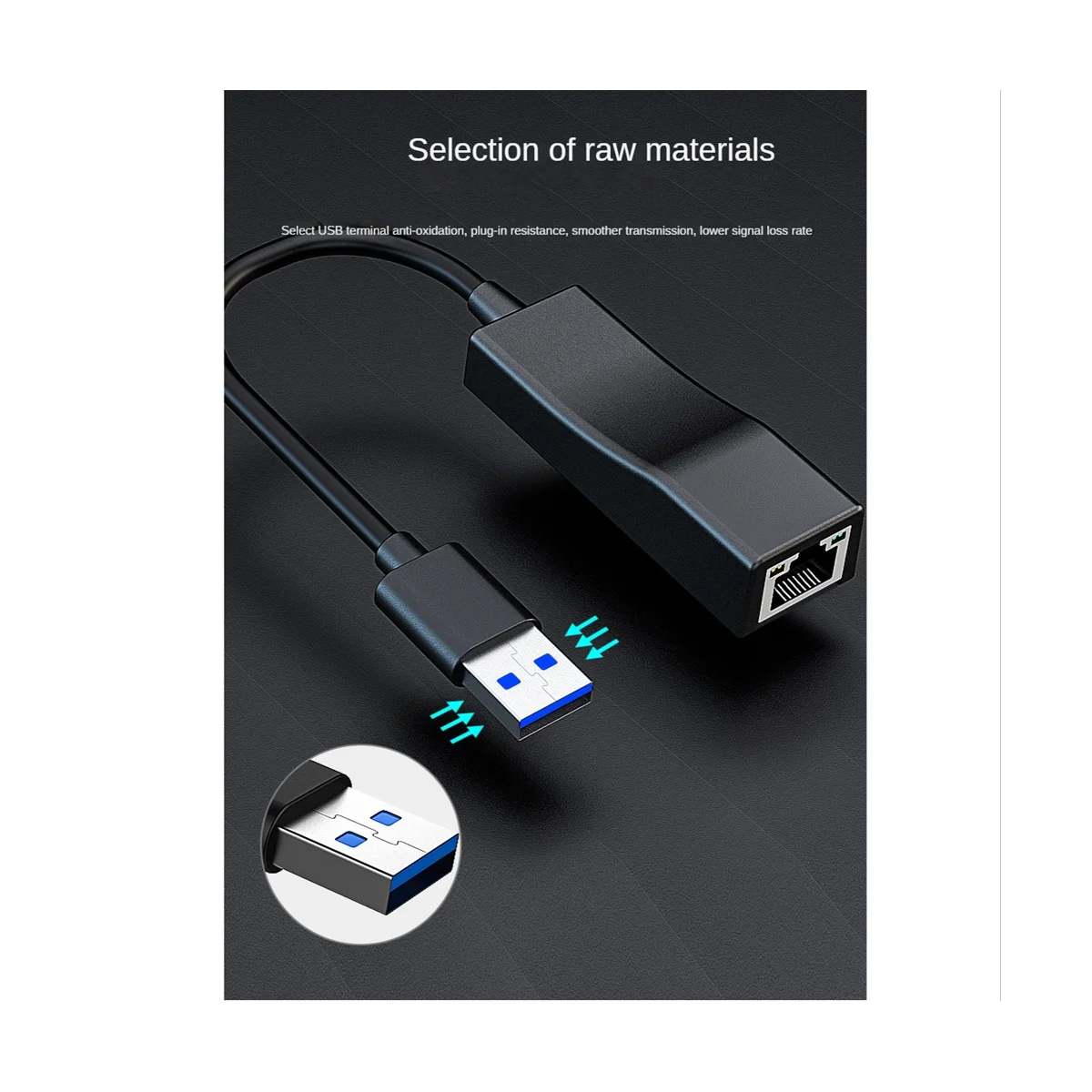 

USB to Ethernet Adapter,USB 3.0 to Gigabit Ethernet LAN Network Adapter Driver Free Compatible for MacBook, Surface Pro