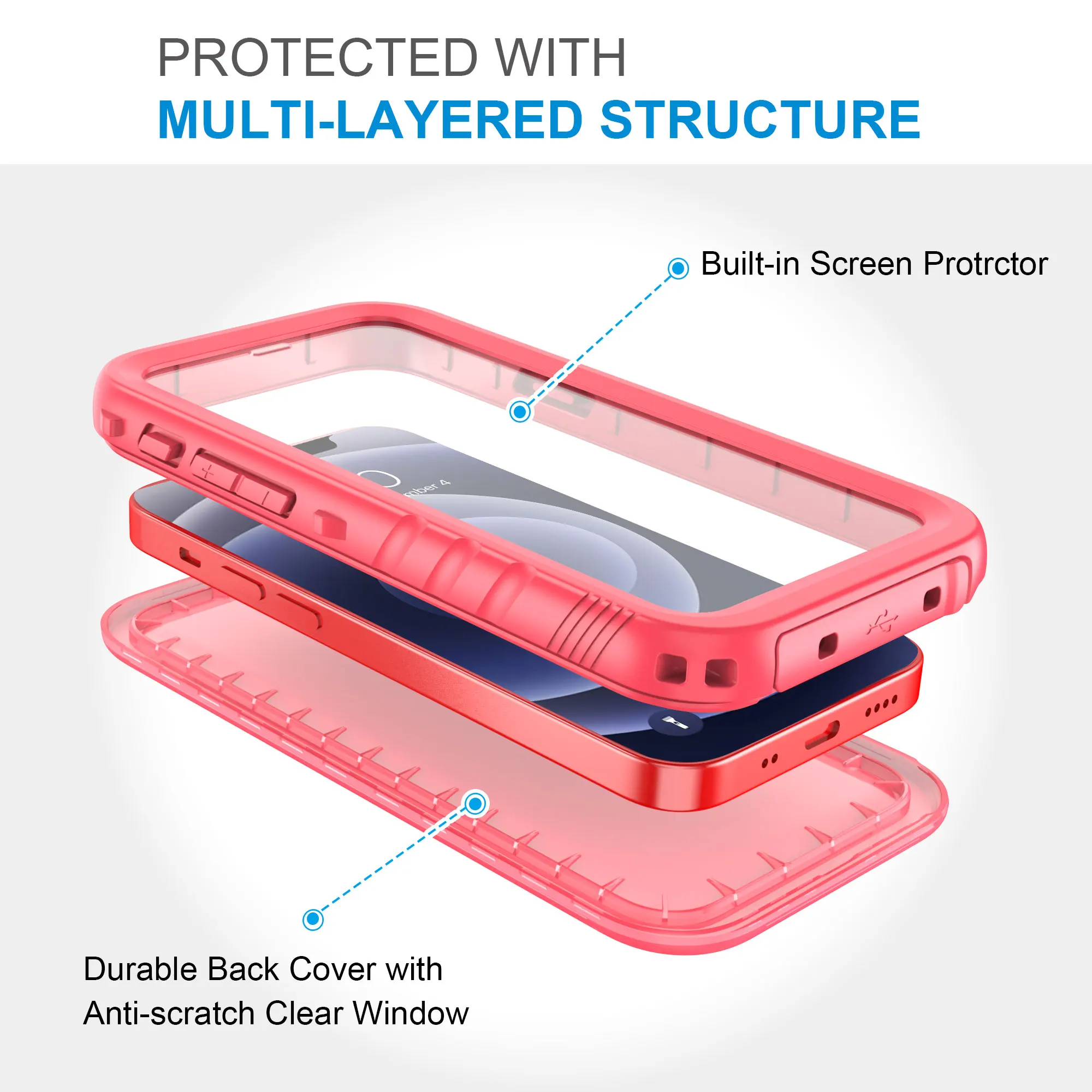 Чехол Cozycase IP68 ДЛЯ iPhone 13 12 11 Pro Max XS полностью герметичный водонепроницаемый чехол