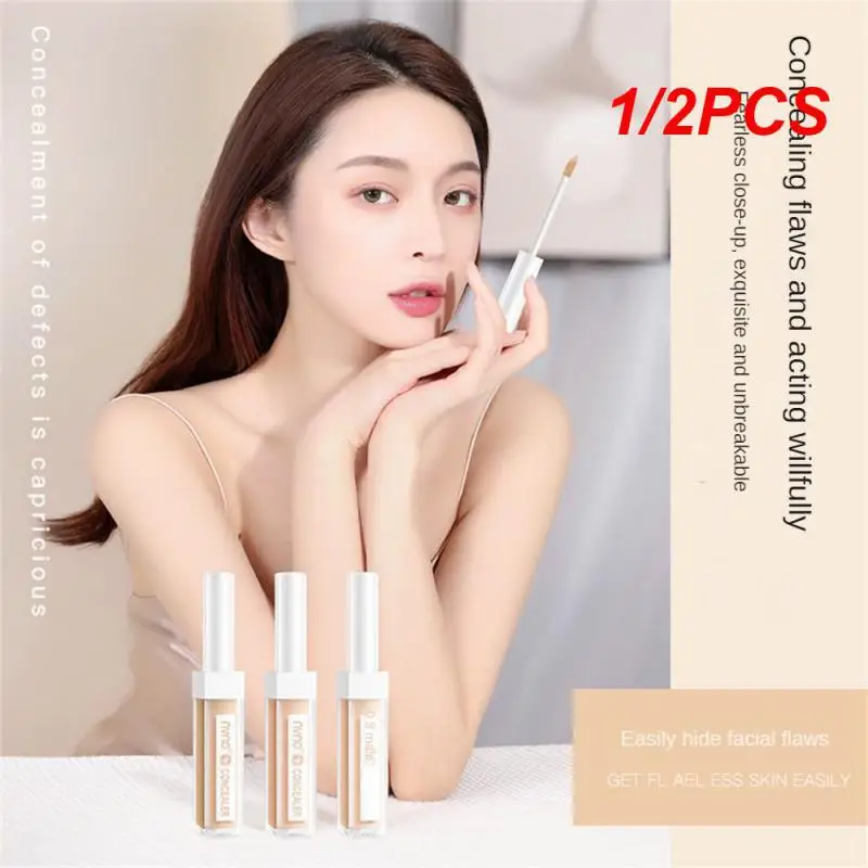 

1/2PCS Liquid Concealer Smooth Rough And Persistent Color Rendering Makeup Set Lightweight Makeup Application Facial Makeup