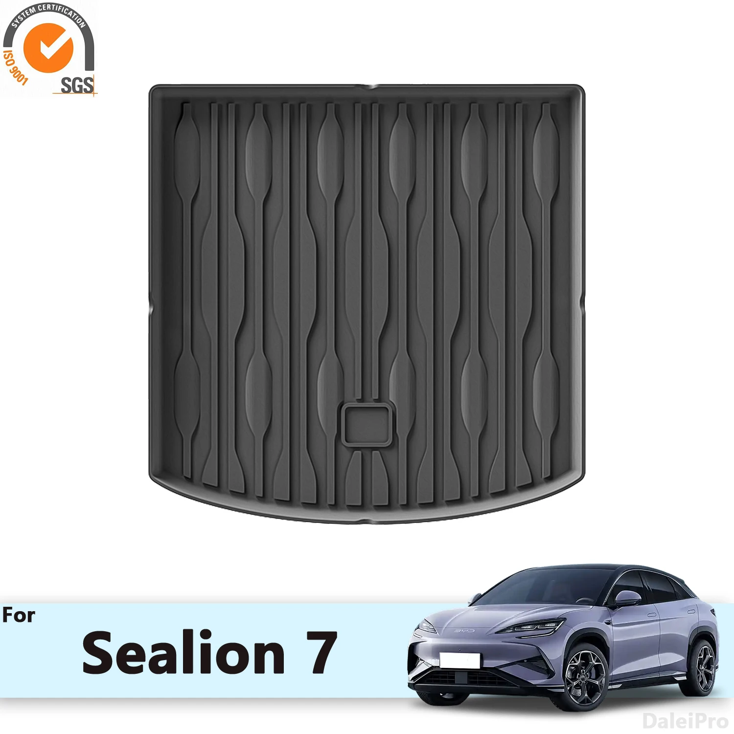 Для BYD Sealion 7 EV 2024 2025 автомобильные задние коврики в багажник всепогодные для