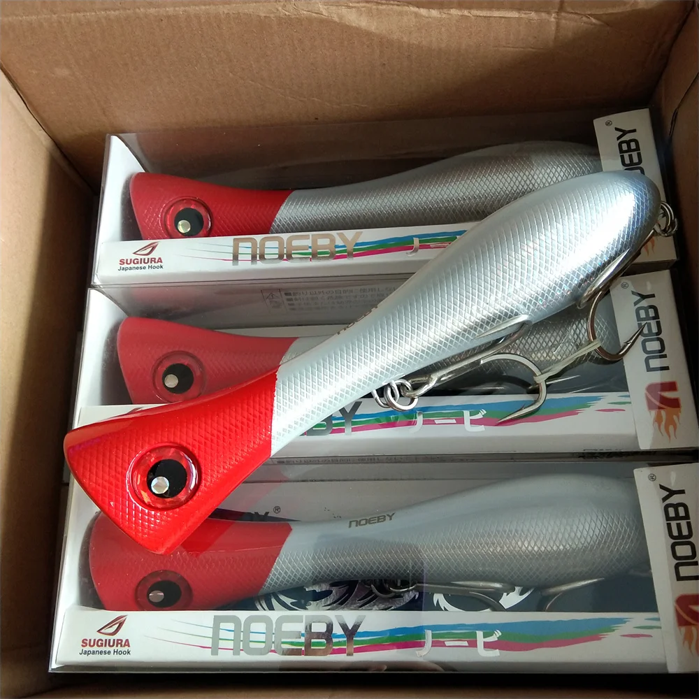 

NOEBY 2 шт. 205 мм 133 г троллинговая большая приманка-Поппер, Верхняя деталь для марлина, тунца GT, флэш-приманка NBL9247