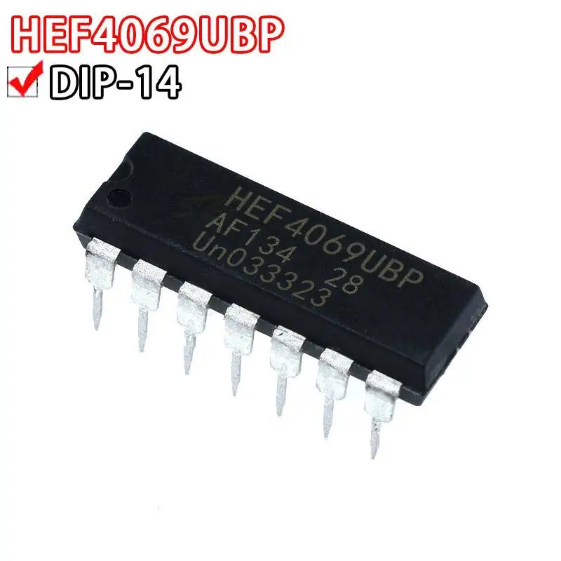 10 шт. HEF4069UBP DIP HEF4069 DIP14 HEF4069BP DIP-14 Новый и оригинальный IC