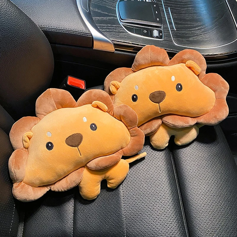 

Animal Car headrest neck pillow cartoon cute lion ,crab Auto seat pillow girls/child seat support pillows interior accessories