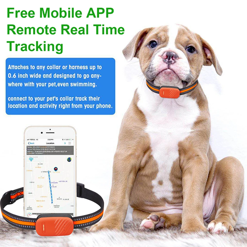 

2G 4G Pets Mini GPS Tracker Anti-Lost Locator Waterproof APP Remote GPS Tracking Smart Finder With Collar Alarm For Dog Cat Pets