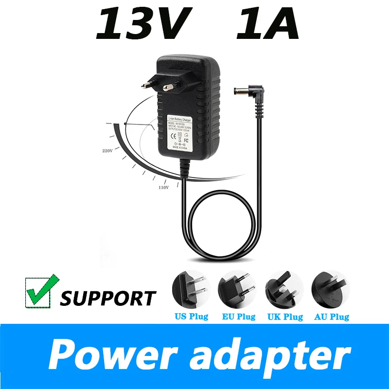Punch Card Machine Attendance Machine Power Supply 13v 1000ma Charger Cable