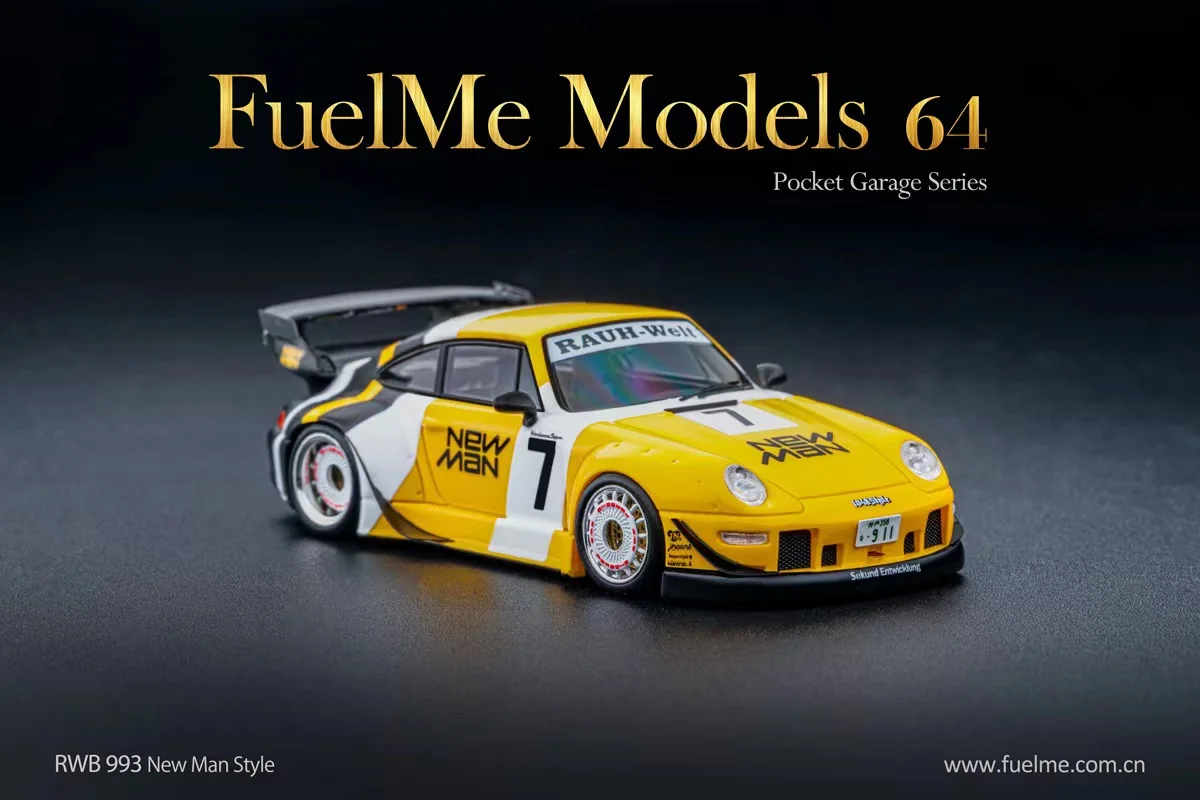 

[Ручная работа] FuelMe Fumei 1:64 RWB 993 № 7 полимерная модель автомобиля коллекция орнамент подарок