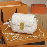 mini spring pu leather lingge crossbody bags 2022 ladies handbags designer women shoulder bags luxury brand fashion chains
