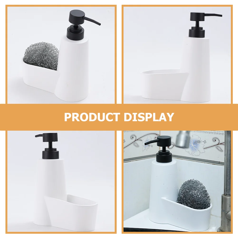 

Soap Press Bottle Liquid Hand Dispenser Sponge Holder The Kitchen Sink Bottled Dish Resin