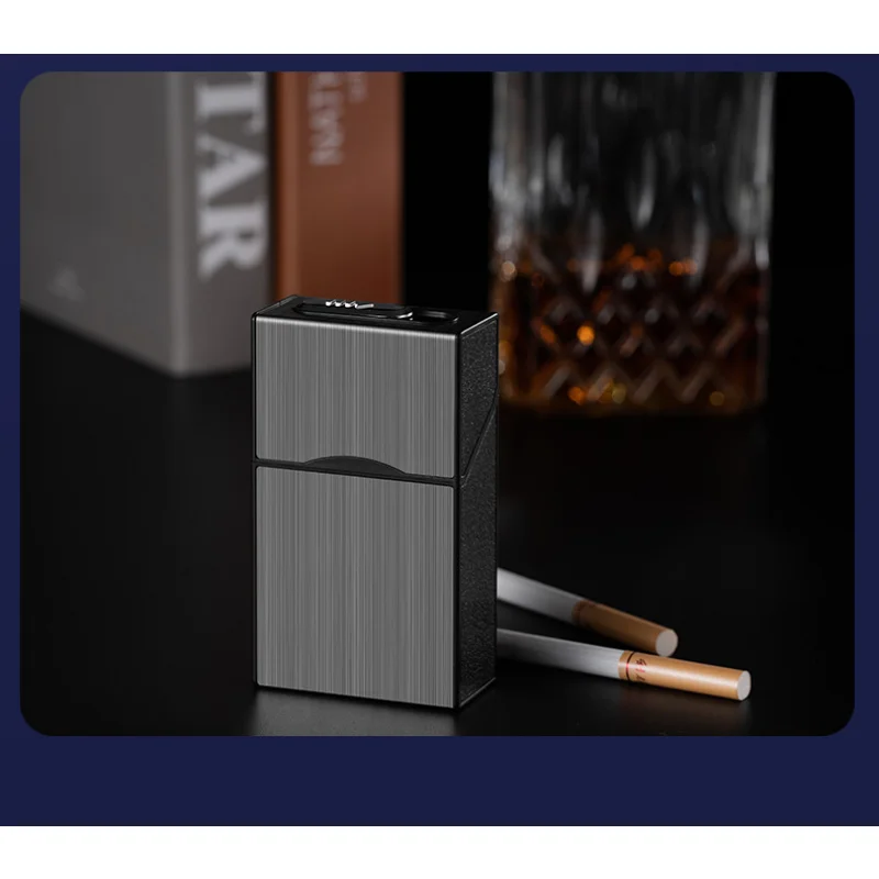 

Charging Cigarette Box 20 Pack Conventional Cigarette Box Cigarette Box Lighter Integrated USB Charging Cigarette Box